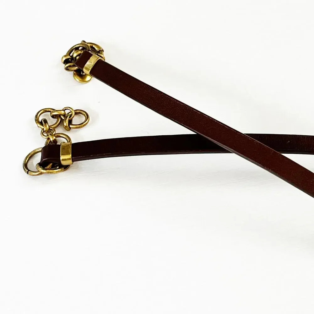 J. Crew Leather Statement Necklace